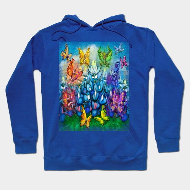 Bluebonnet n Pixies Hoodie by Kevin Middleton